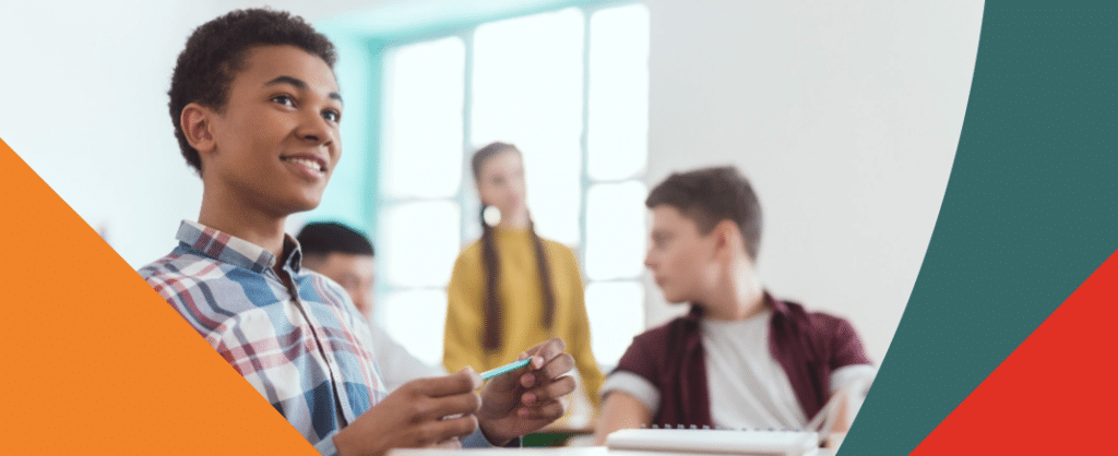 Student Smiling in Class