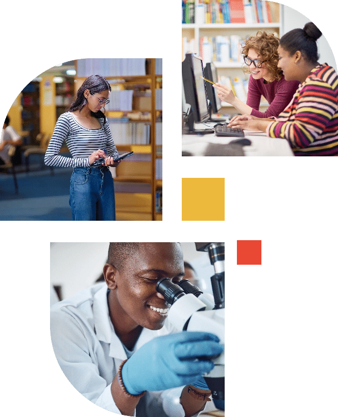Students in the Classroom Collage
