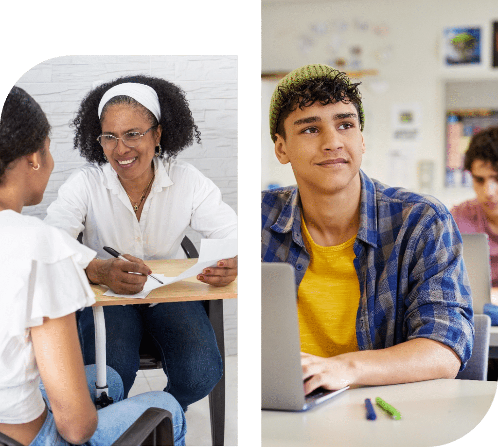 Teacher with Student